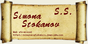 Simona Stokanov vizit kartica